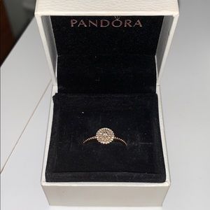 Rose gold pandora ring
